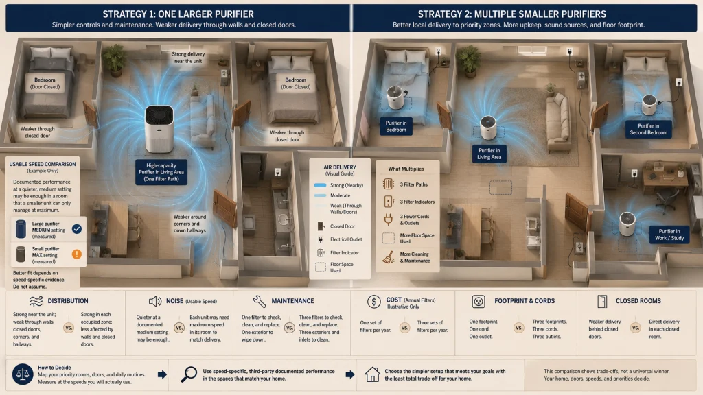 One Large vs Multiple Air Purifiers