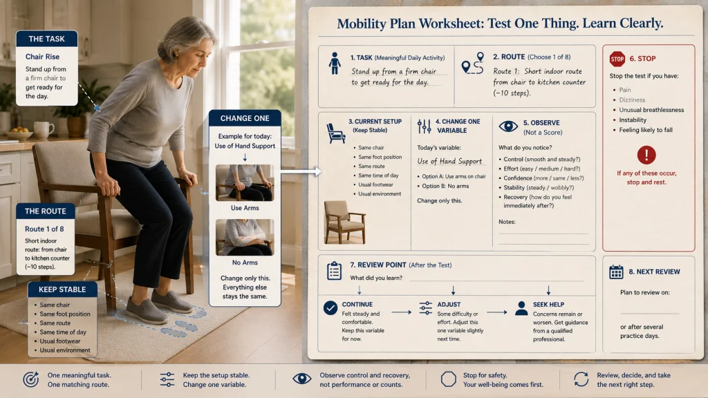 One Variable Mobility Activity Test