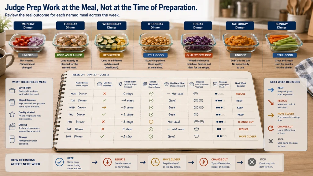 One Week Ingredient Prep Review