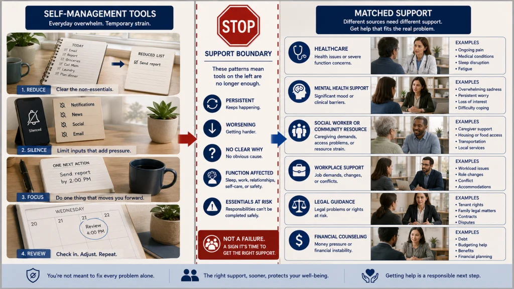 Overwhelm Support Boundary