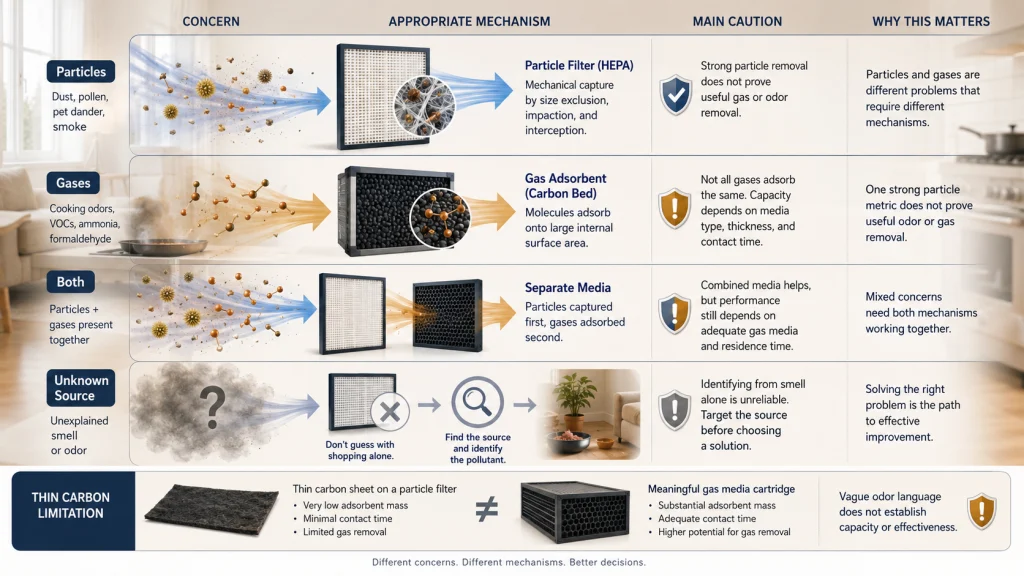 Particle vs Gas Air Cleaning
