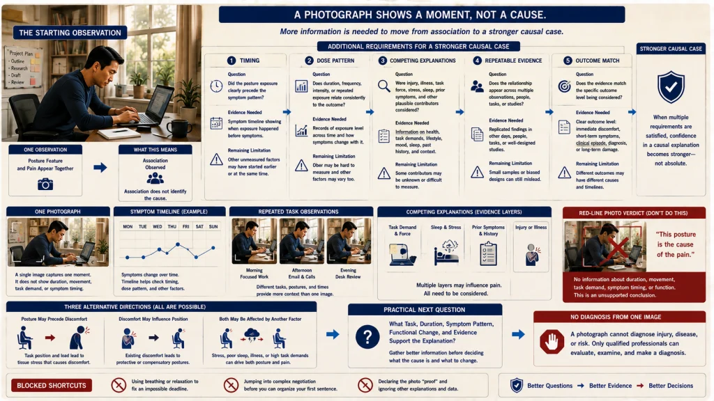 Posture Association Versus Causation