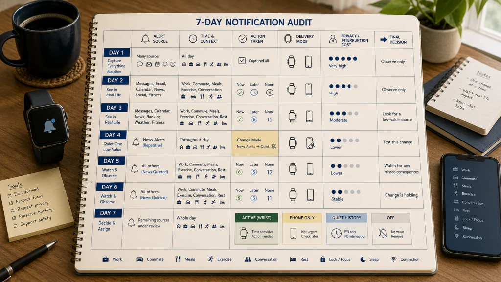 Seven Day Wrist Alert Audit