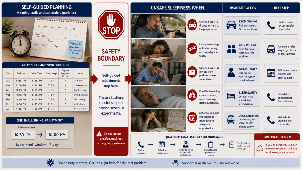 Sleep Timing Safety Boundary
