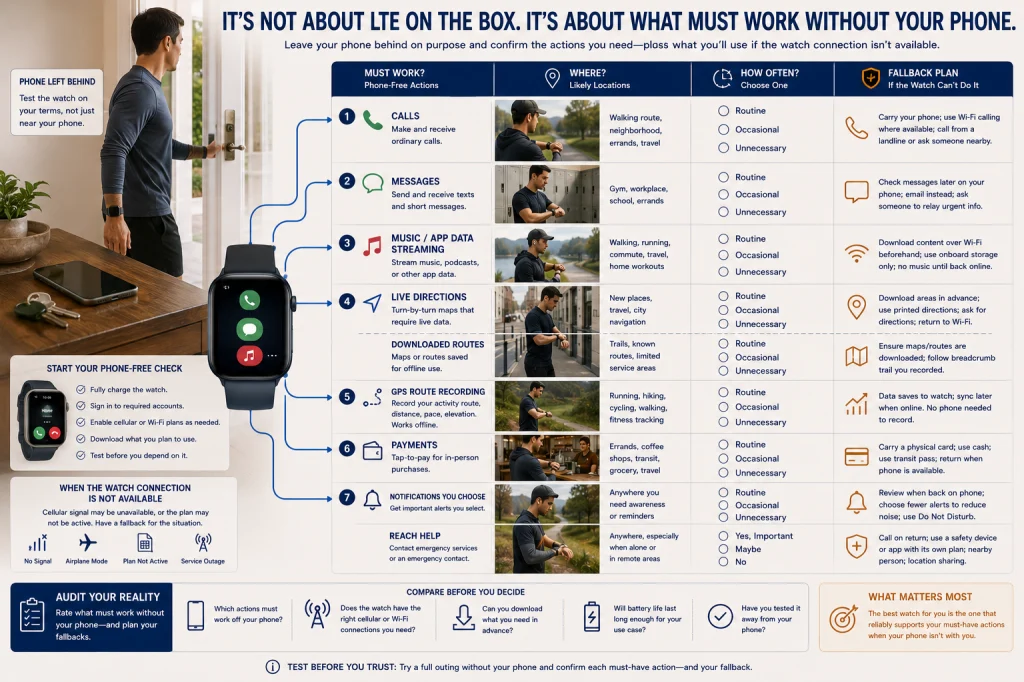 Smartwatch Phone Free Feature Audit