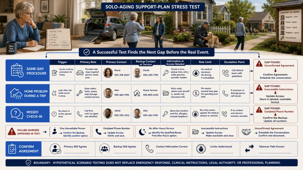 Solo Aging Three Scenario Plan Test