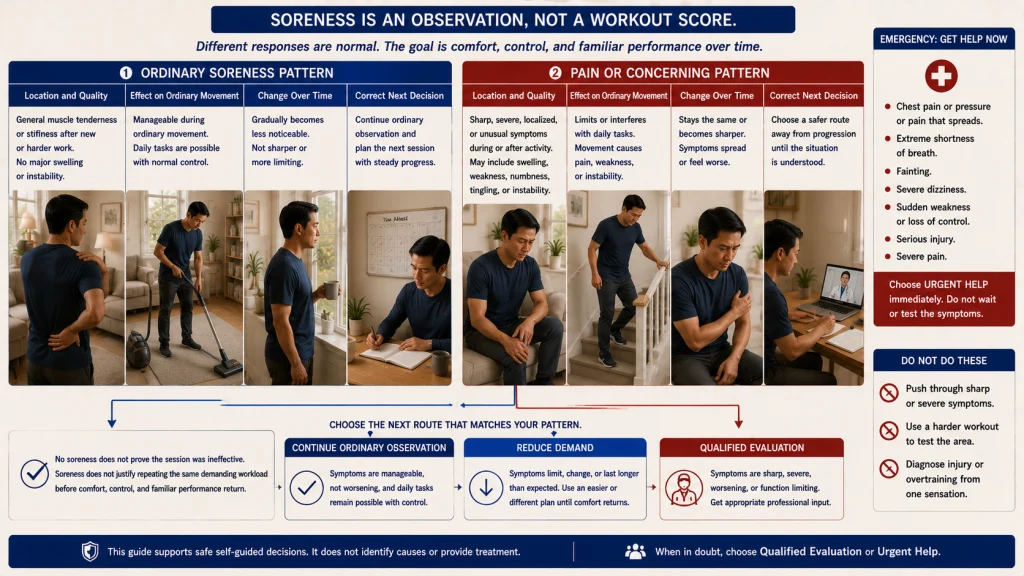 Soreness Versus Pain Recovery Boundary