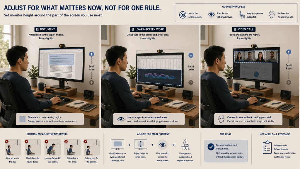 Task Based Monitor Height