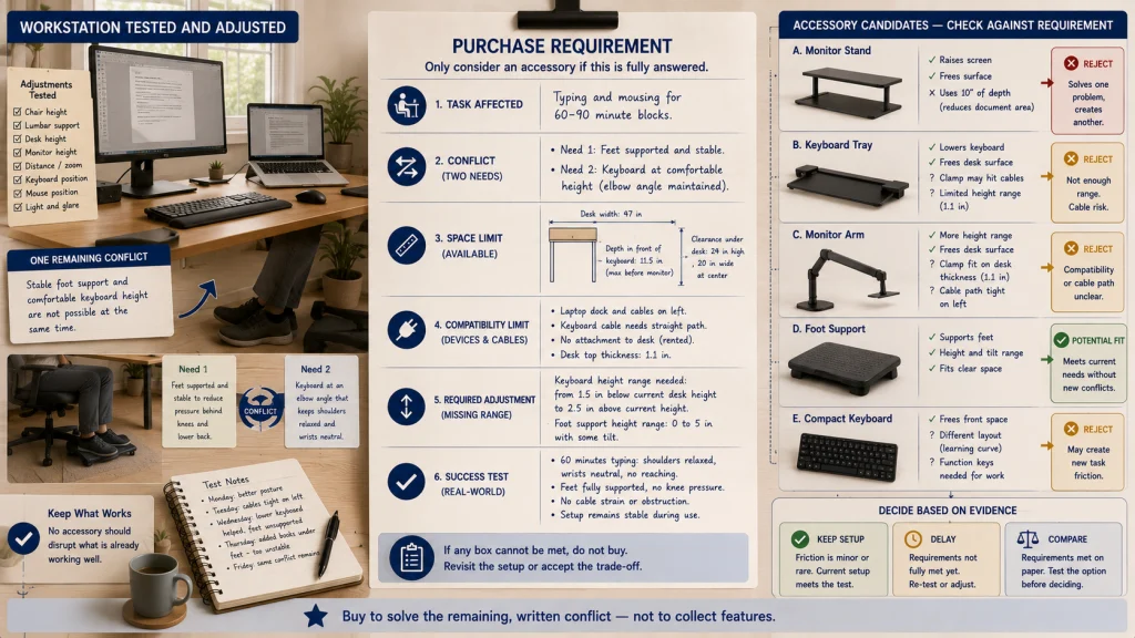 Unresolved Ergonomic Constraint Card