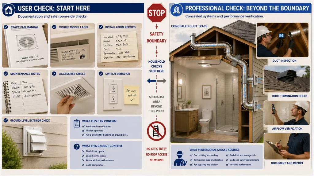 User Check vs Professional Ventilation Check