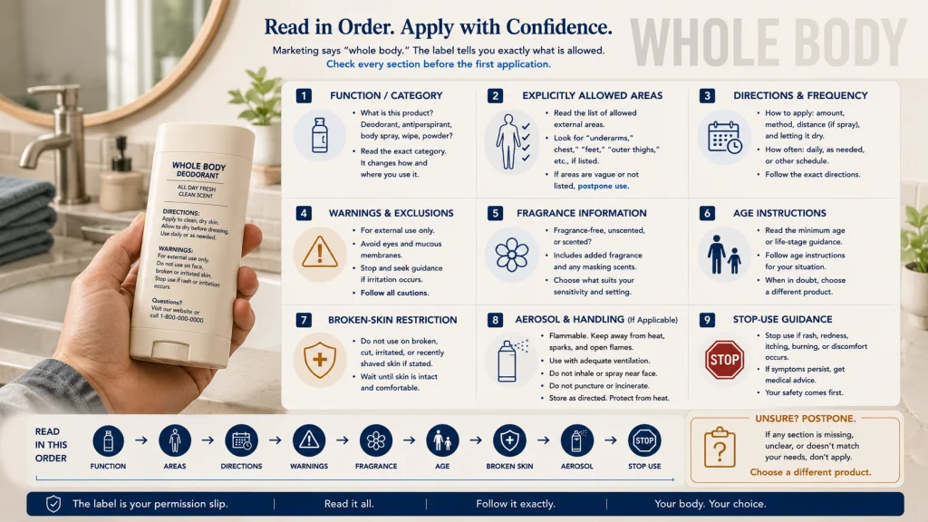 Whole Body Deodorant Label Audit