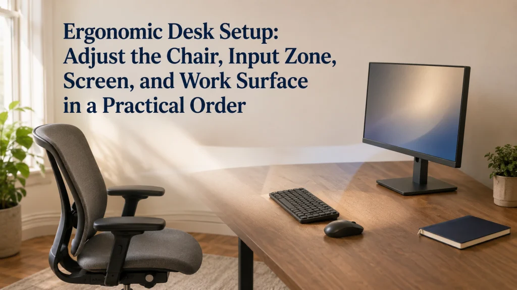 Ergonomic Desk Setup