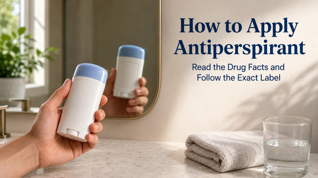 How To Apply Antiperspirant