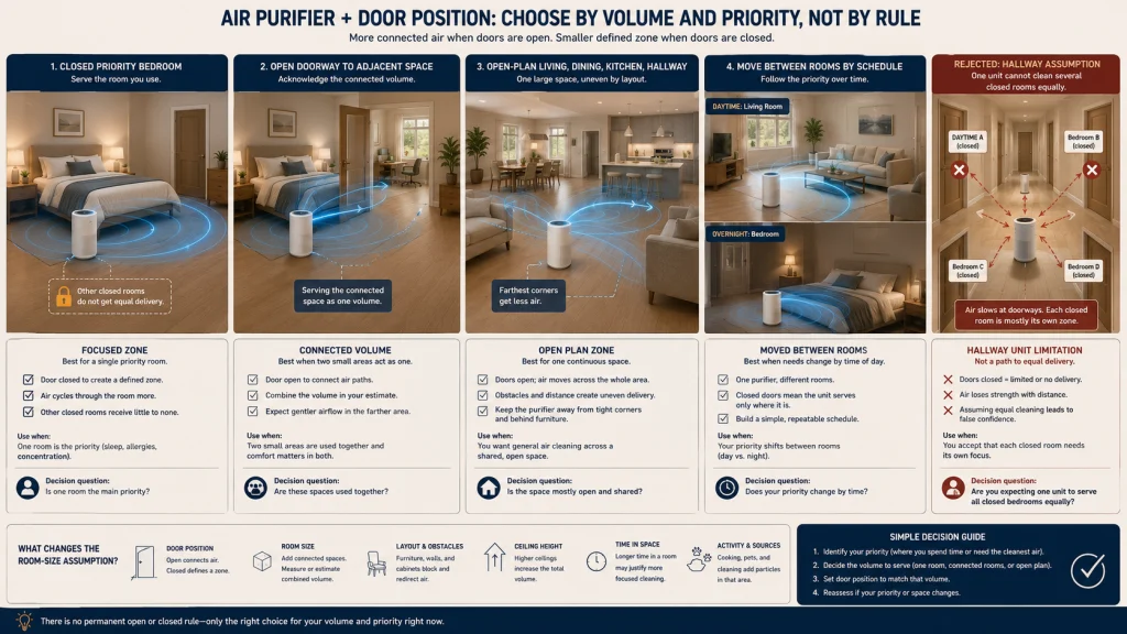 Air Purifier Door and Room Decision