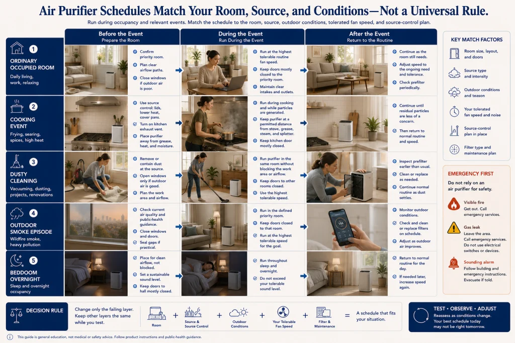 Air Purifier Source Event Schedule