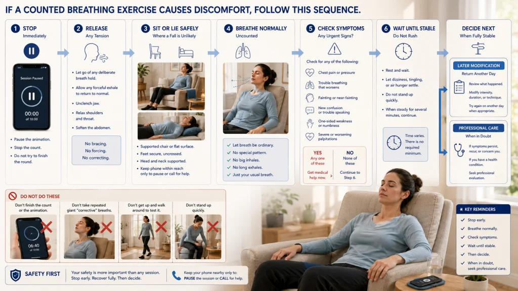Breathing Dizziness Stop Reset Assess