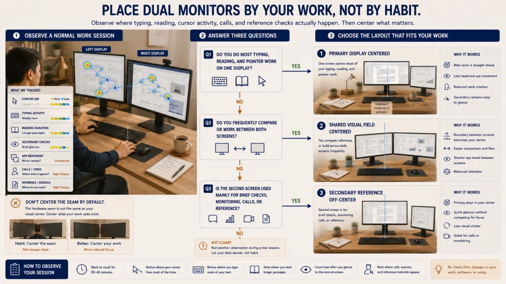 Dual Monitor Use Pattern Decision Tree