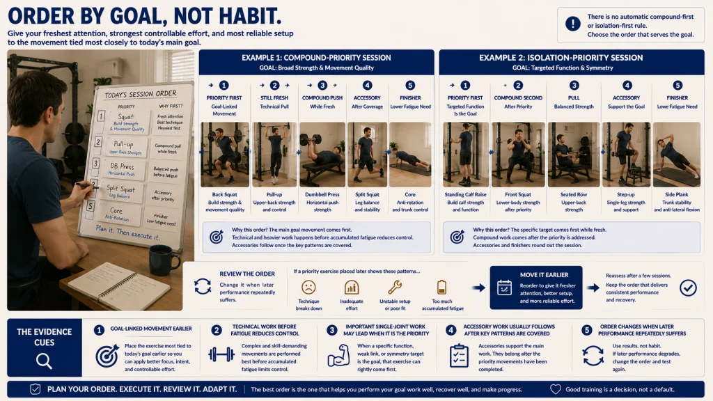 Exercise Priority Order Evidence