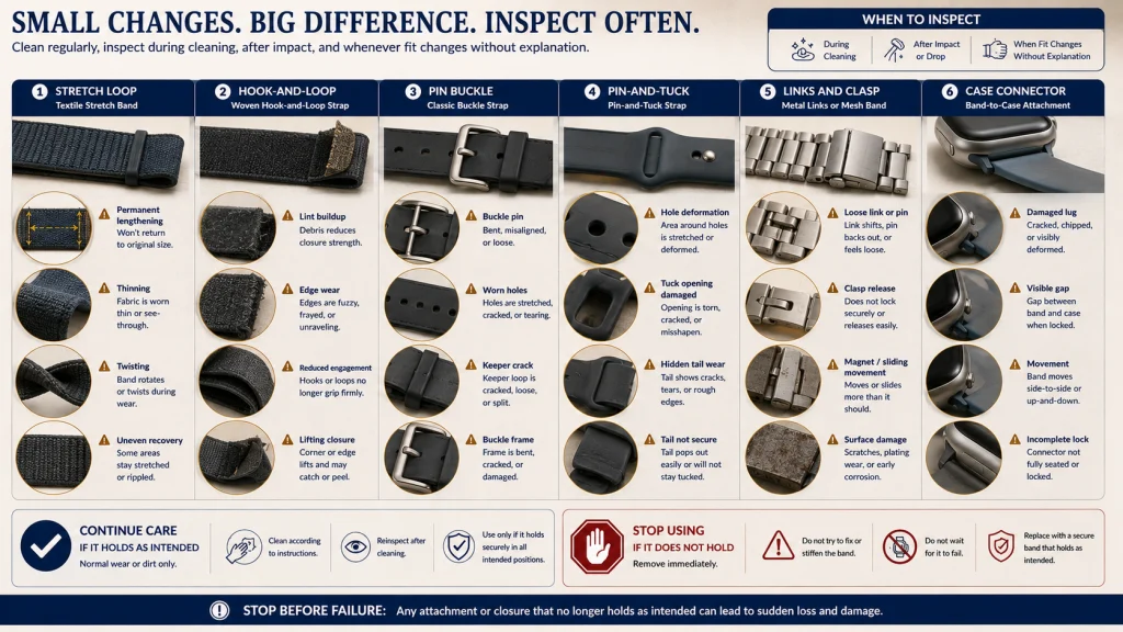 Fitness Tracker Band Wear Inspection