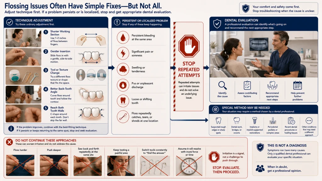 Flossing Symptom Stop Boundary