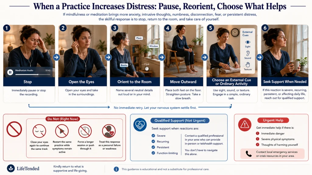 Mindfulness Distress Stop and Reorient