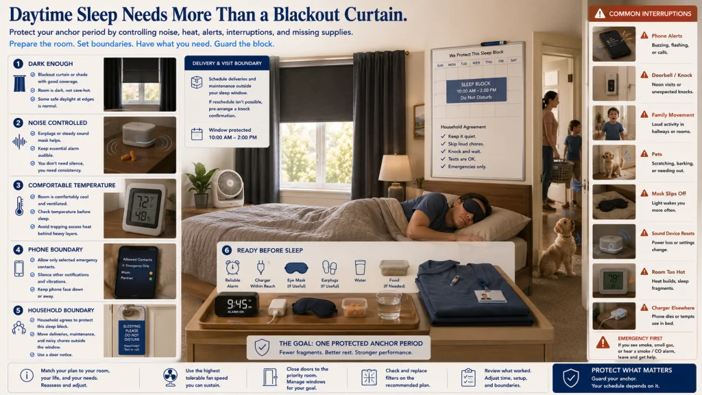 Night Shift Bedroom Setup Checklist