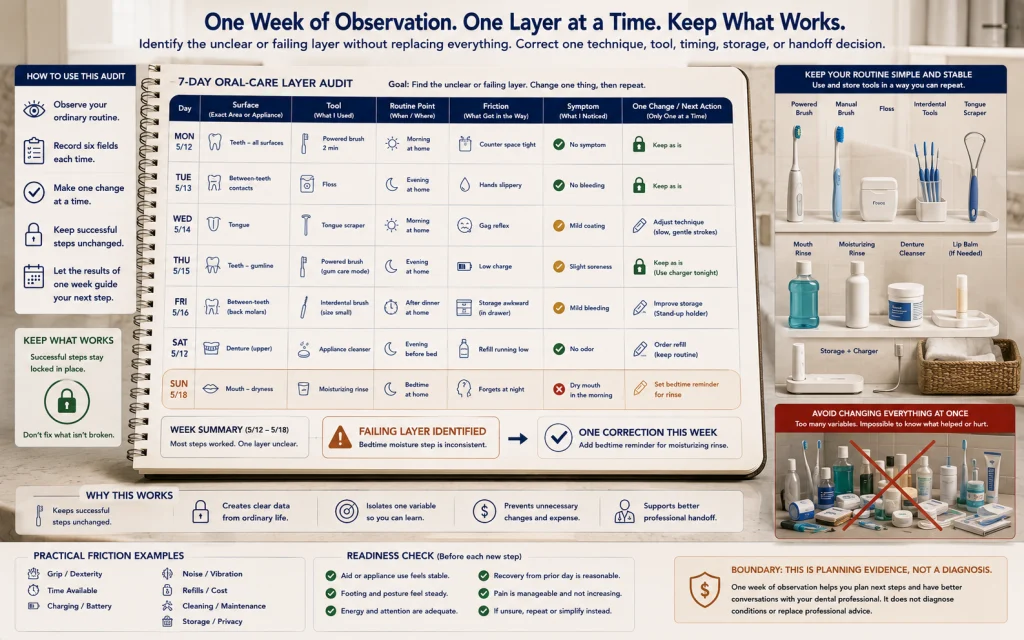 One Week Oral Care Audit