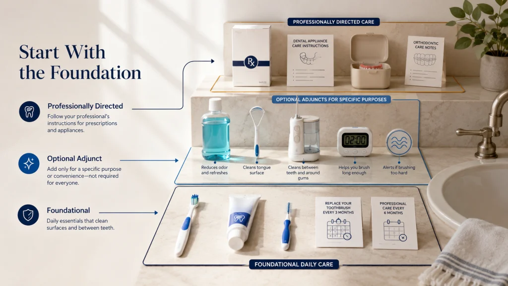 Oral Care Foundation Optional and Prescribed