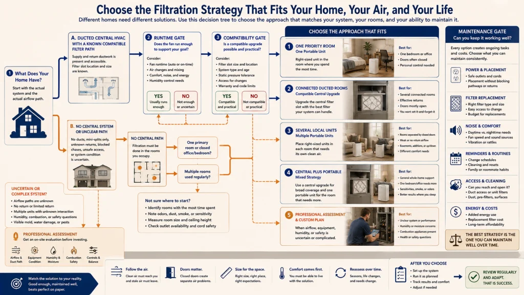 Portable Central and Combined Filtration Strategy