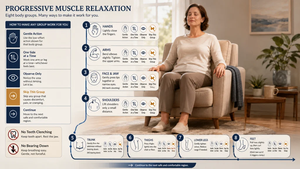Progressive Muscle Relaxation Body Sequence