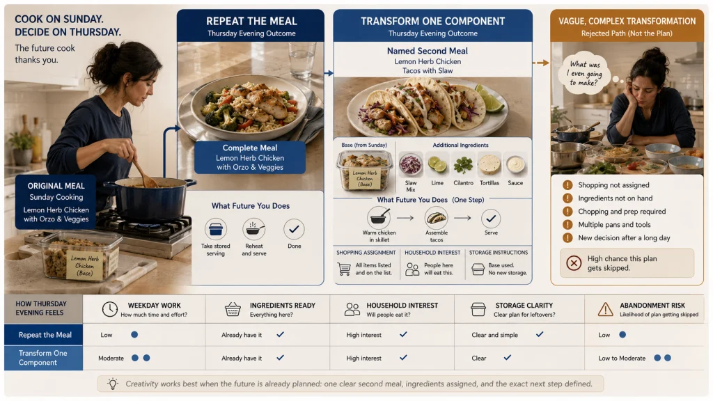Repeat or Transform Second Meal