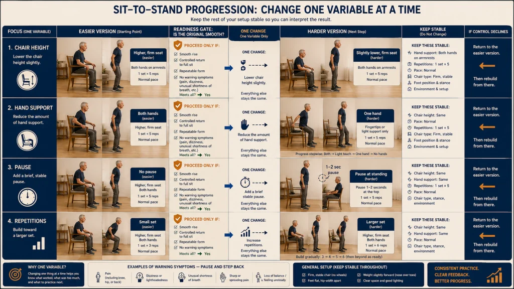 Sit to Stand One Variable Progression