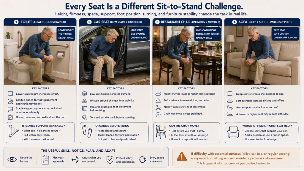 Sit to Stand Real Life Surfaces