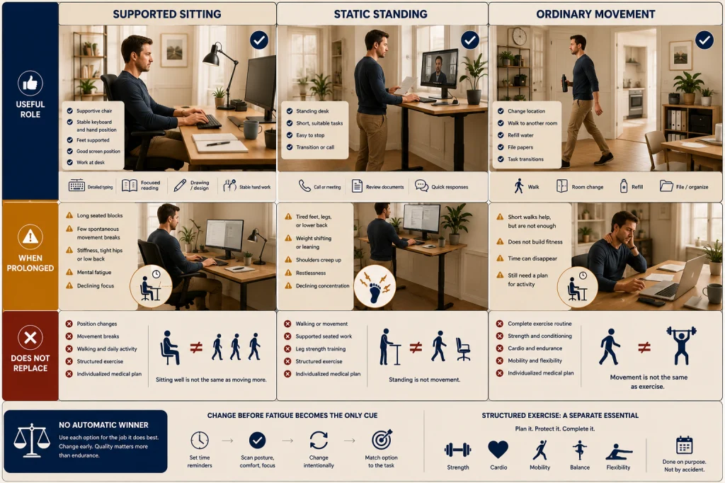 Sitting Standing and Movement Comparison