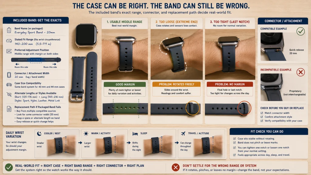 Smartwatch Band Range and Attachment