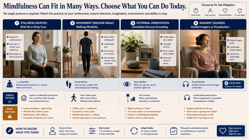 Stillness vs Movement Mindfulness Matrix