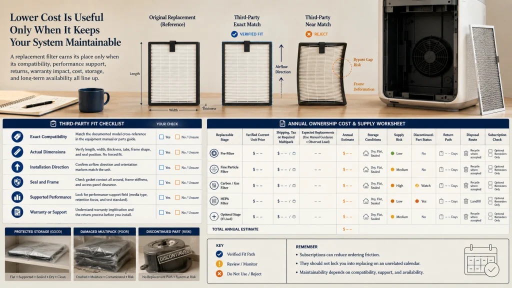 Third Party Filter Fit Cost and Supply Audit