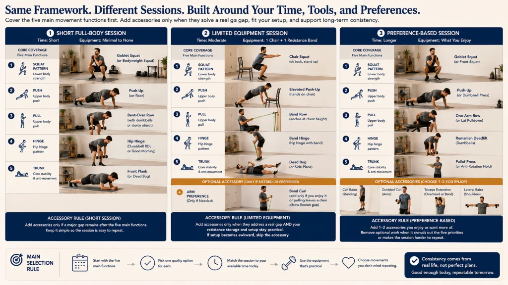Three Home Strength Session Designs