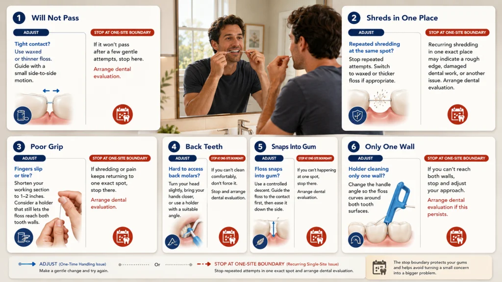 Tight Contact Floss Troubleshooting