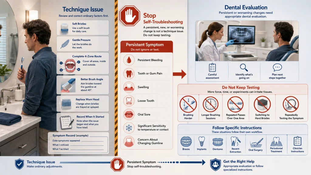 Tooth Brushing Symptom Stop Boundary