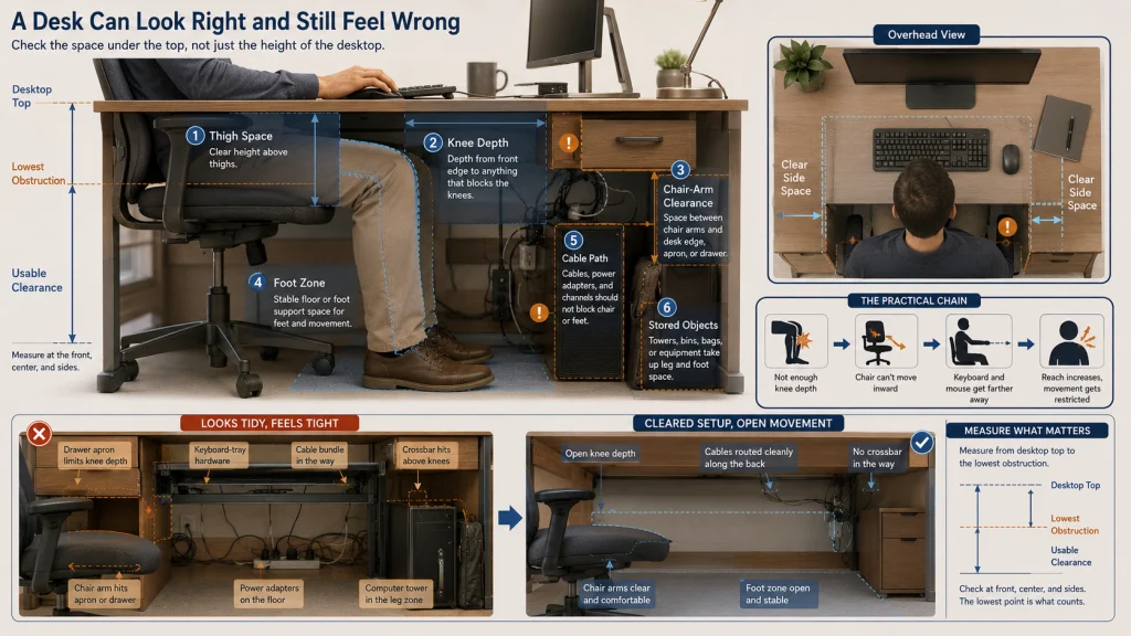 Under Desk Clearance Audit
