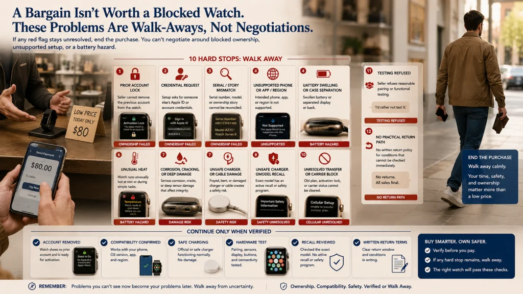 Used Smartwatch Hard Walk Away List