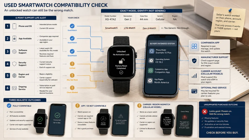 Used Smartwatch Support Life Audit