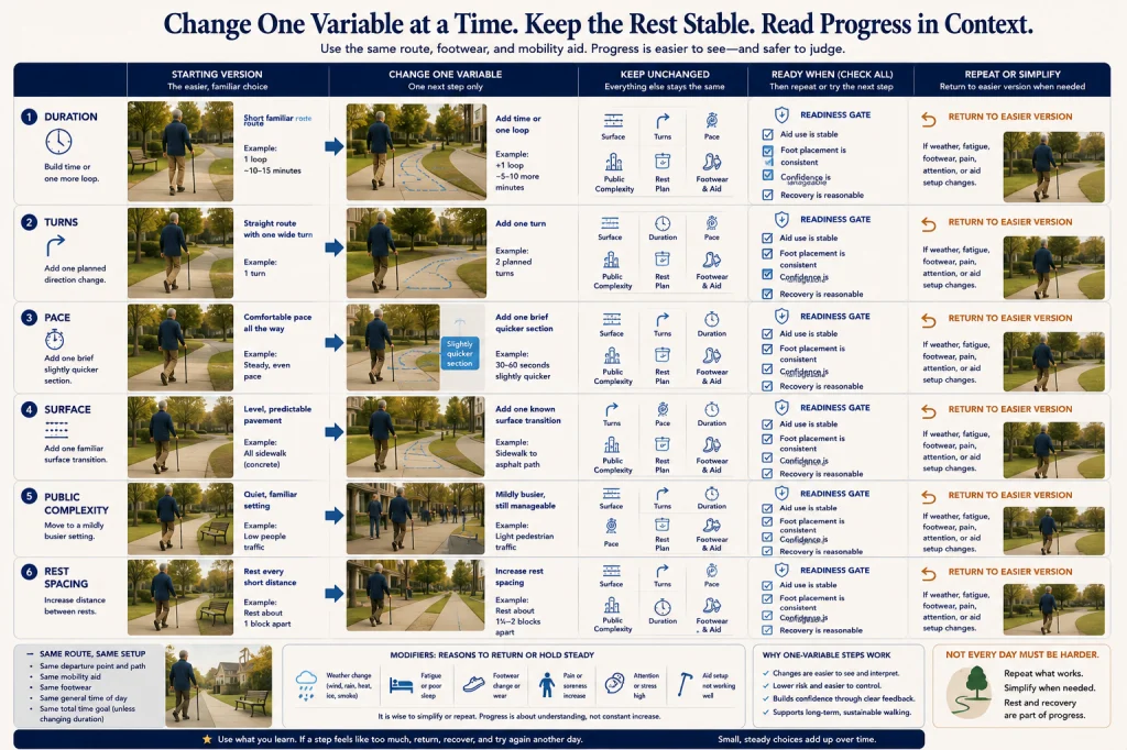 Walking Route Complexity Progression