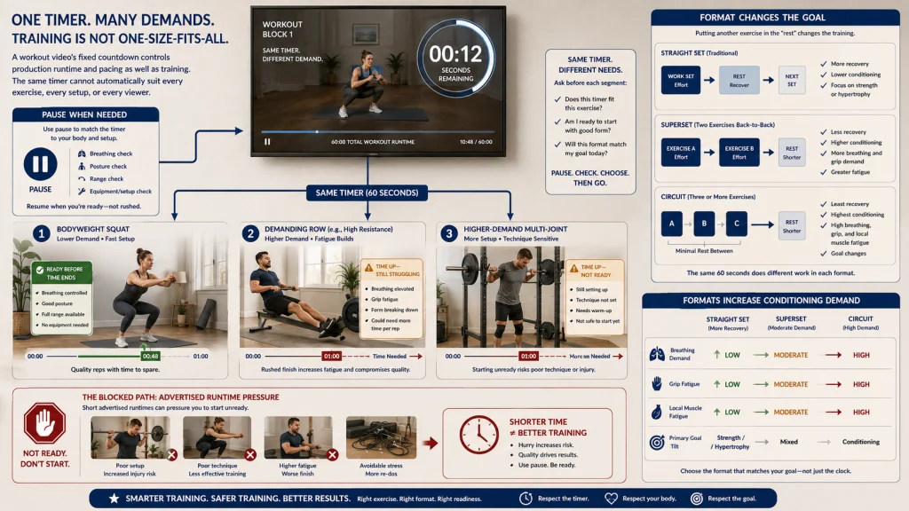 Workout Video Fixed Timer Limits