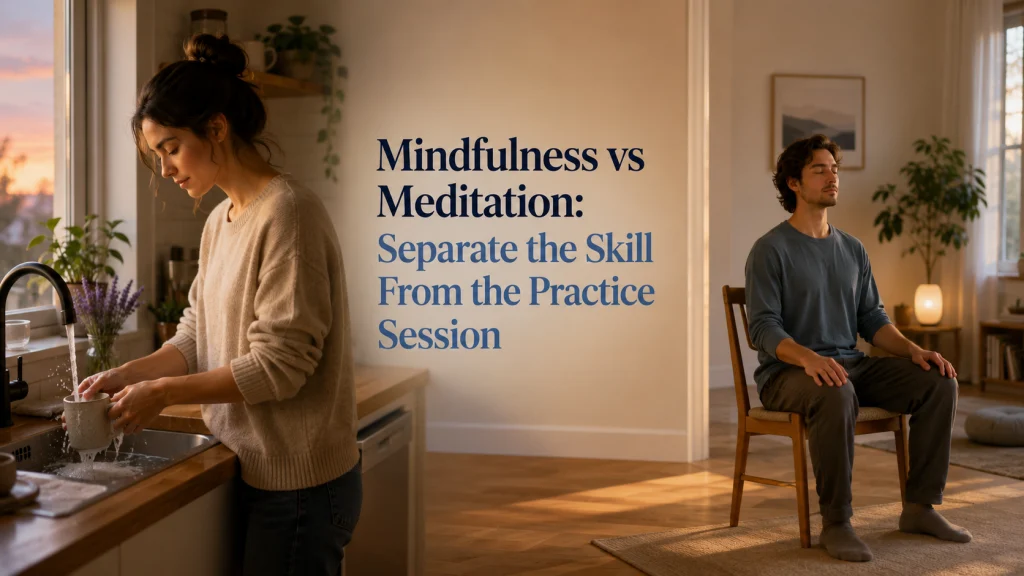 Mindfulness Vs Meditation