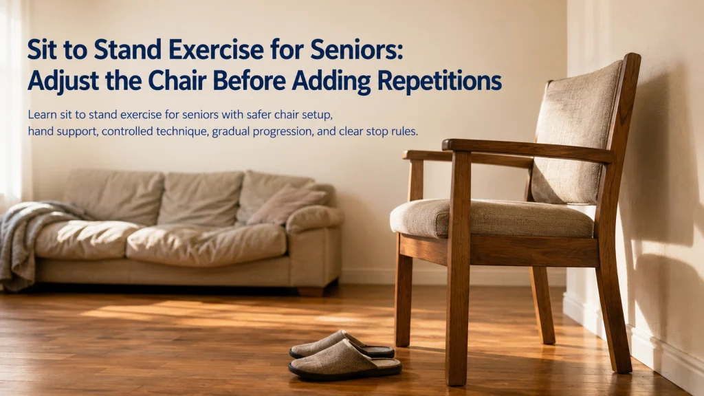 Sit To Stand Exercise For Seniors